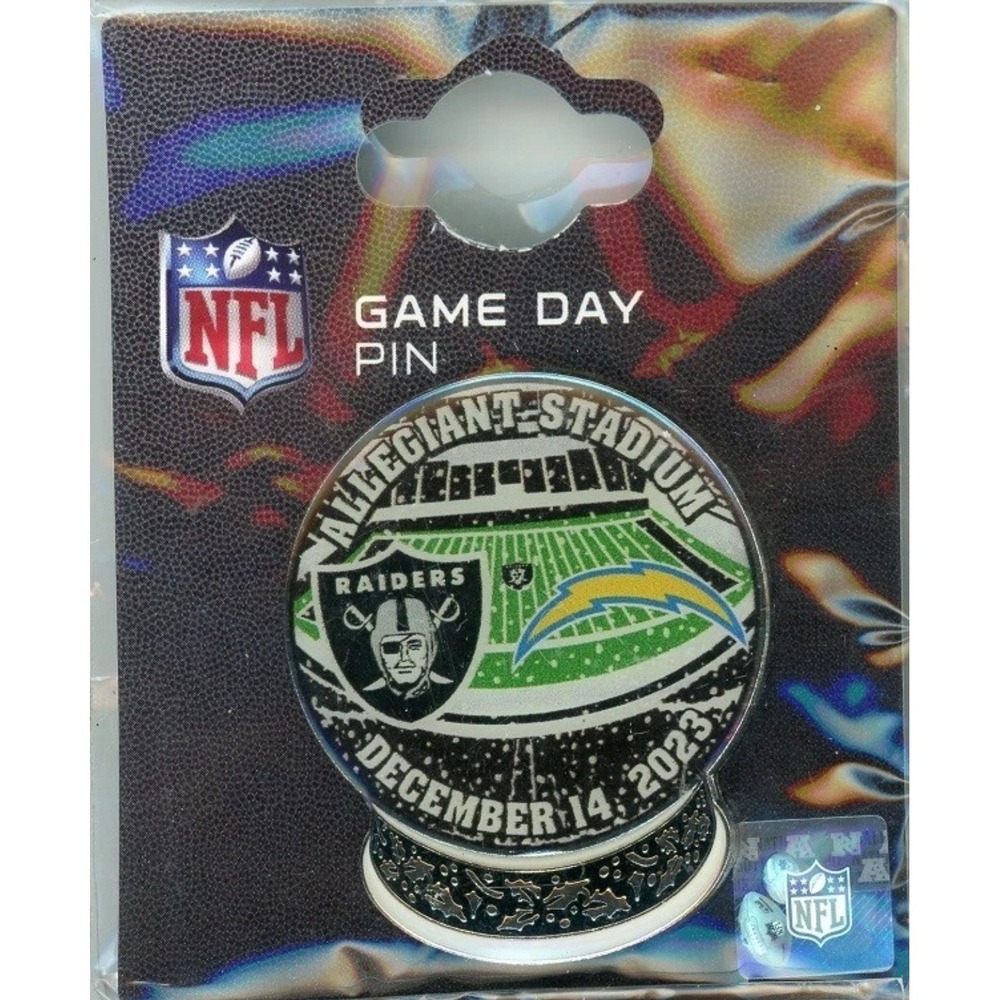 Las Vegas Raiders vs Los Angeles Chargers 2023 Game Day pin New in Package